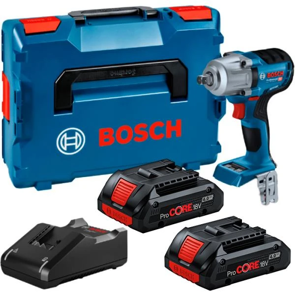Гайковерт ударний акумуляторний Bosch Professional GDS 18V-450 PC 18В акб 2х4А·год 0-450Нм 0-2300об/