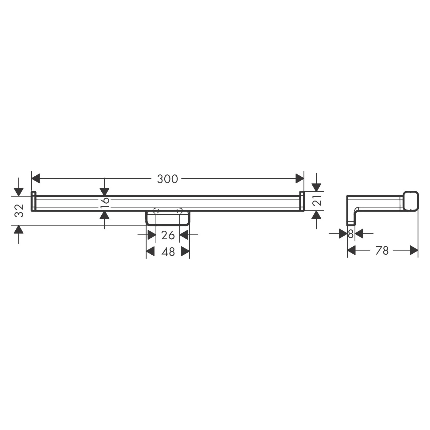 HANSGROHE ADDSTORIS держатель для туалетного бумаги, двойной, цвет хром - 2
