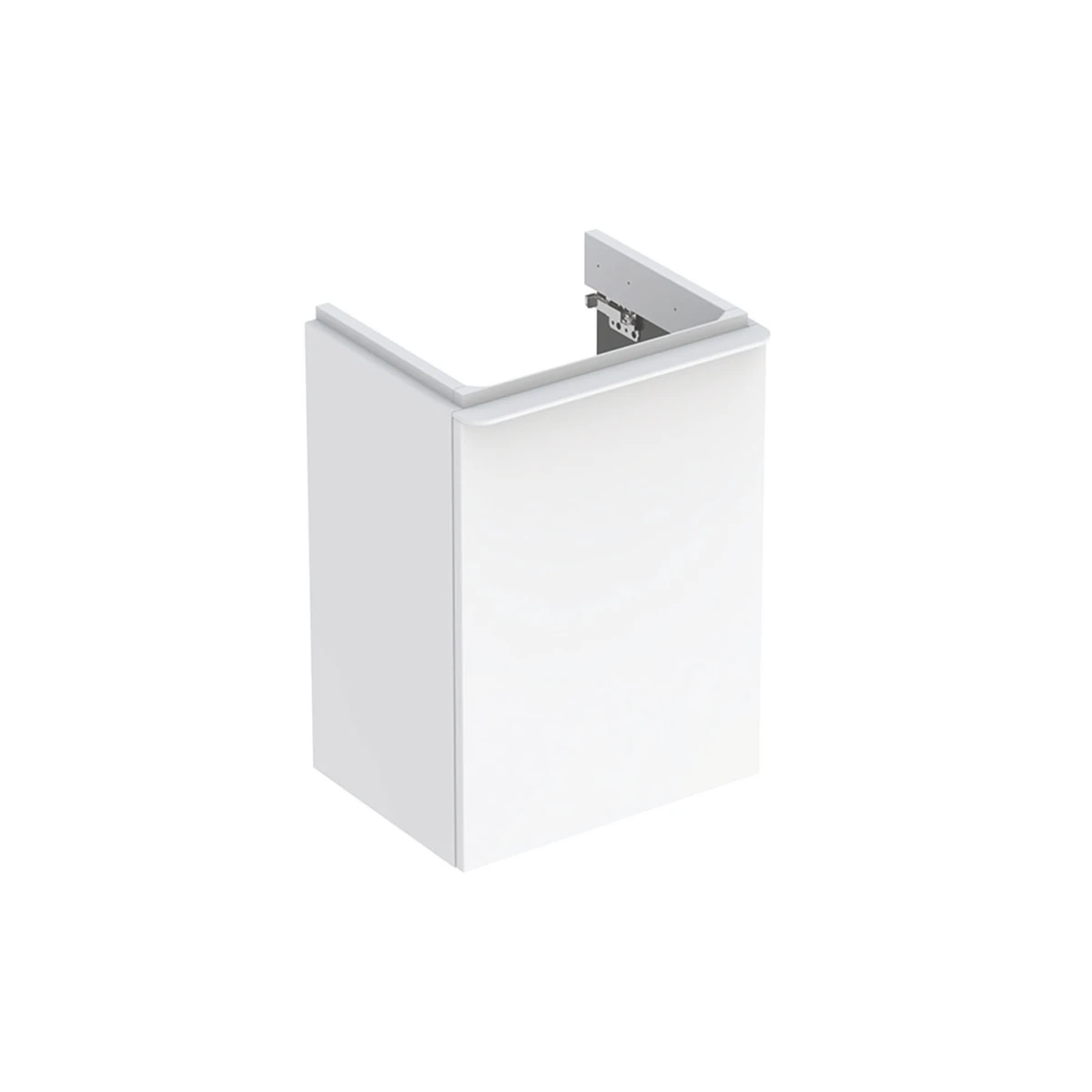 GEBERIT SMYLE SQUARE шафка для умивальника 45см , з одними дверима 44.2x61.7x35.6см, дверцята петлі