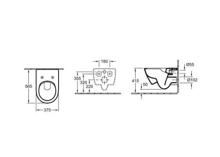 VILLEROY & BOCH SUBWAY 2.0 унітаз підвісний 37,5*56,5см, DirectFlush. білий альпін - 2