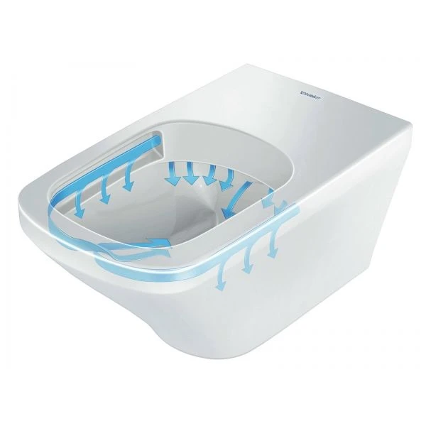 DURAVIT DURASTYLE унiтаз подвiсний 370*540 мм без змивн. края, с вертикальним змивом, вкл. крiплення - 2