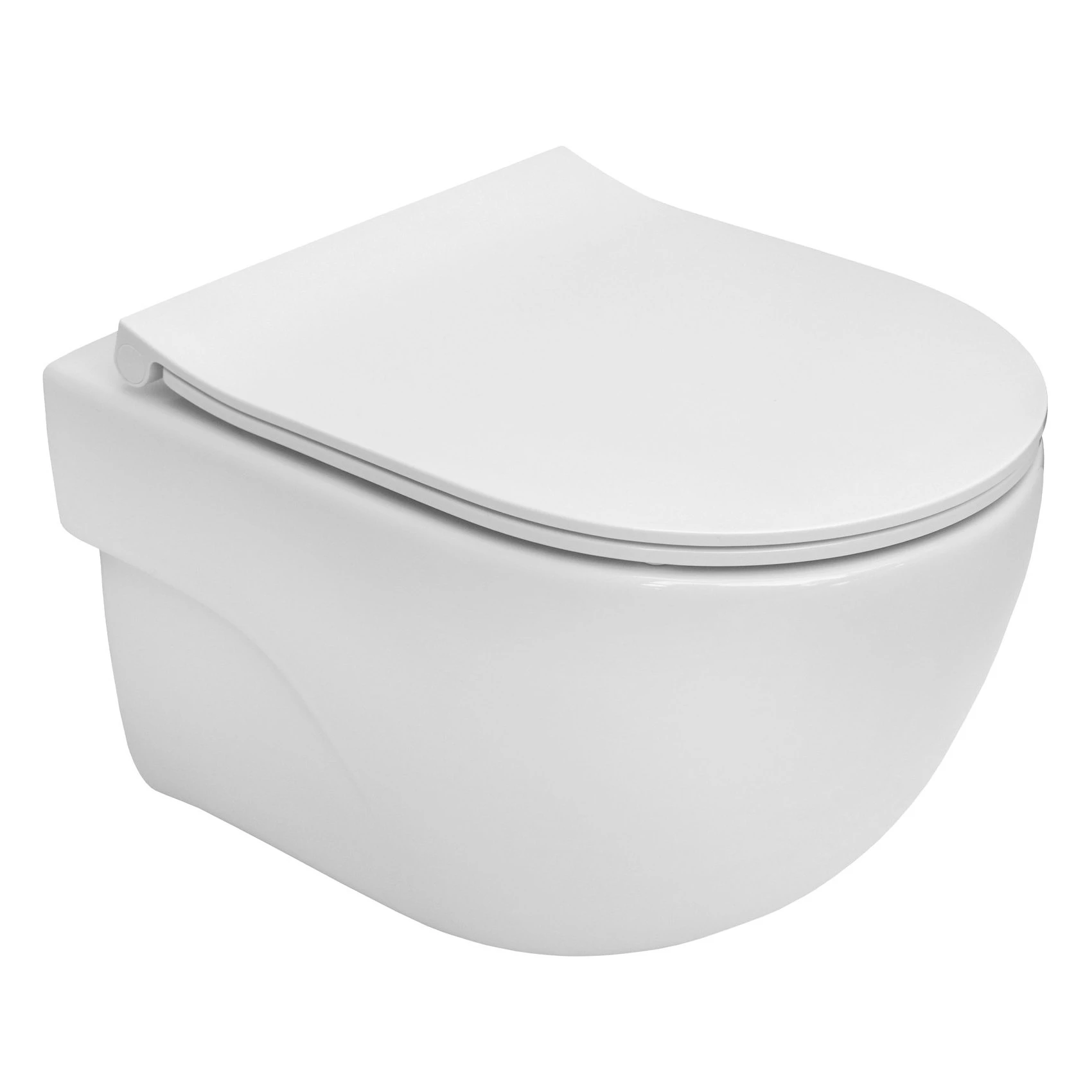 ROCA MERIDIAN Rimless унiтаз пiдвiсний CPT, в комплектi з сидiнням Urea/Duroplast  Slim, slow closin