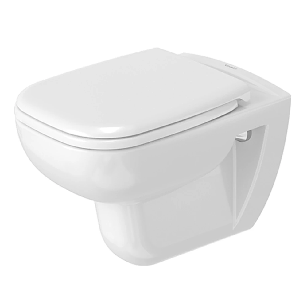 DURAVIT D-CODE Rimless унiтаз пiдвiсний 56,5*40*45см, в комплектi з сидiнням з автомат. закриванням