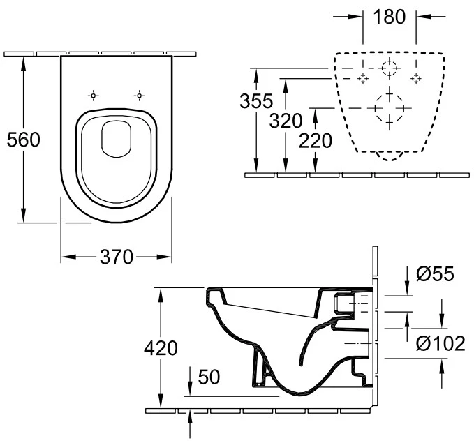VILLEROY & BOCH ARCHITECTURA Унiтаз пiдвесний - 2