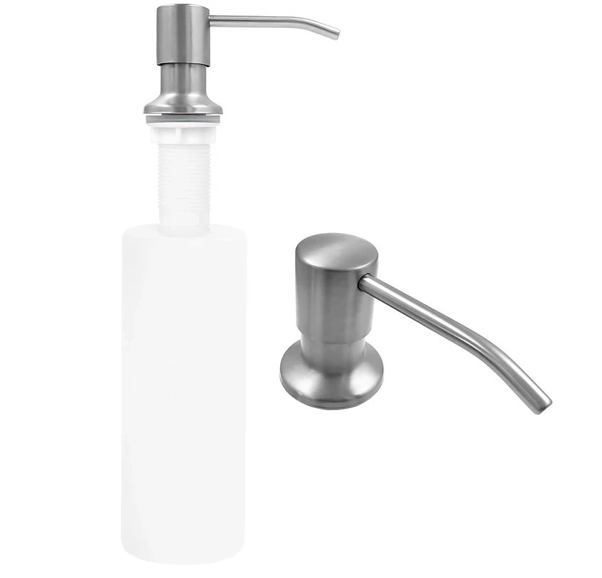 дозатор рідкого мила для кухонного миття Rea Lon brushed nickel (REA-08005)