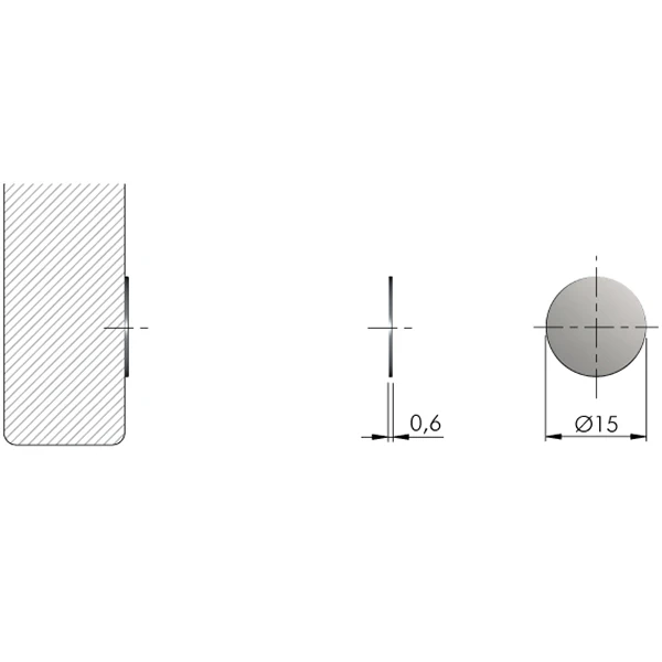 Самоклеющаяся пластина для выталкивателя Italiana Ferramenta - 2