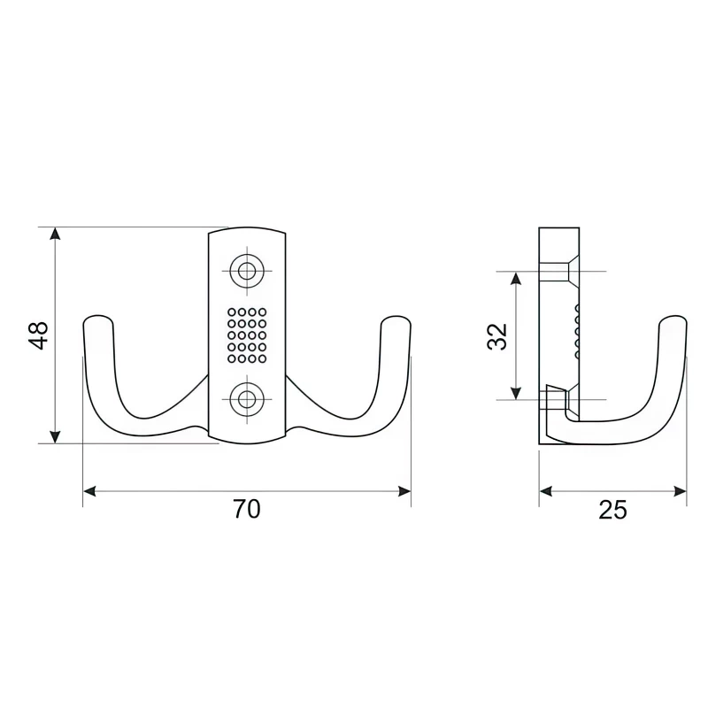 Гачок DC DW  Z-341 G2 малий Хром - 2