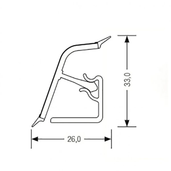 Плинтус кухонный LuxeForm 118 4200 мм S946 СТАТУАРИО 98102 - 2