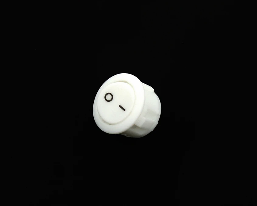 Выключатель DC R-18 кнопочный врезной Белый