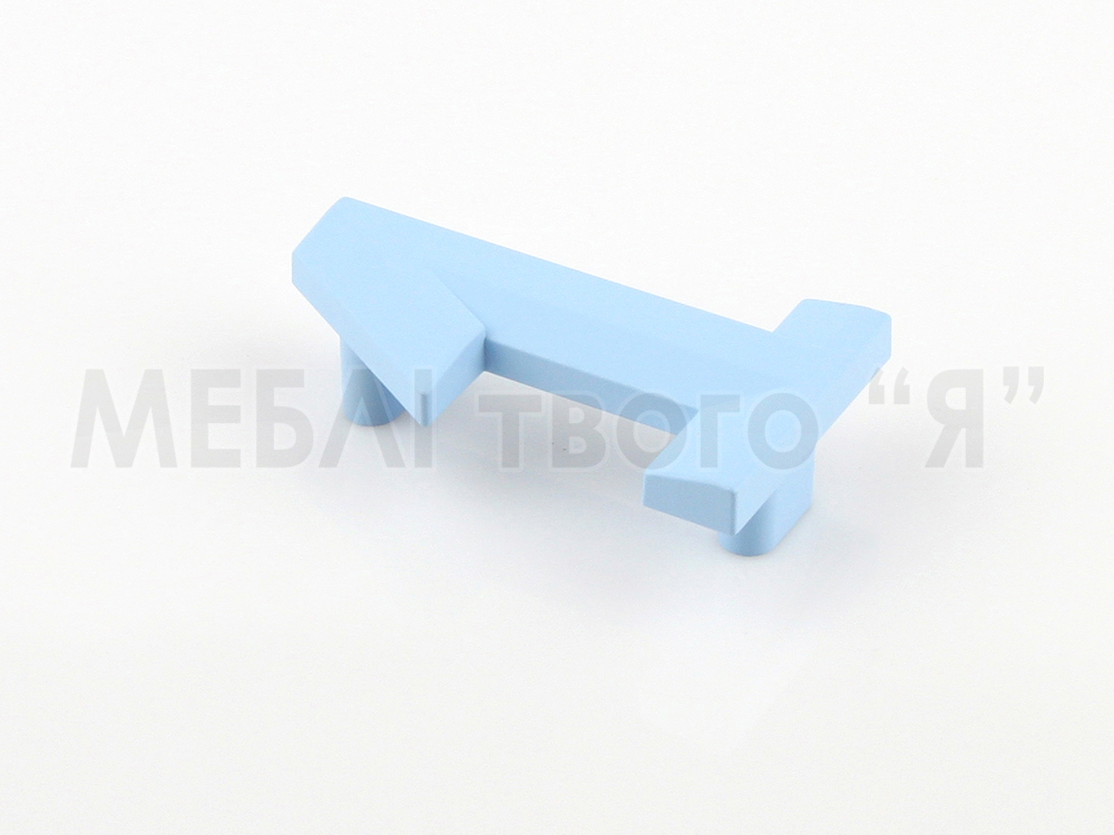 Мебельная ручка Poliplast РП-1 Голубой матовый