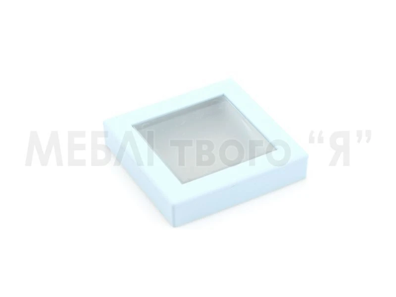 Меблева ручка Poliplast РП-29 Блакитний матовий/Прозорий