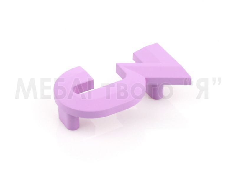 Мебельная ручка Poliplast РП-3 Фиолетовый матовый