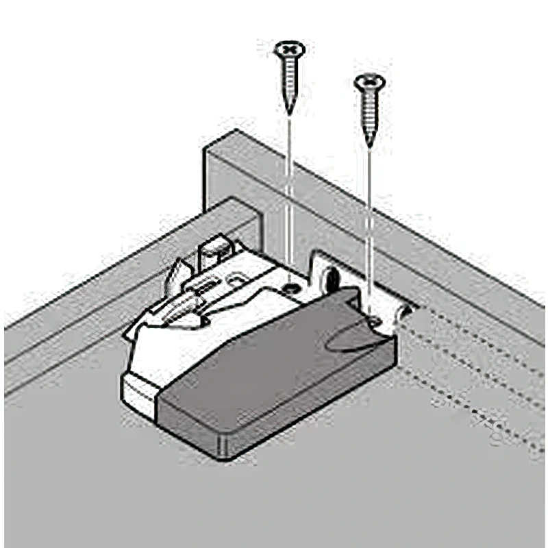 Замок Blum TANDEM T51.1700.04KUPP R 100 OR для дерев'яних ящиків правий - 2