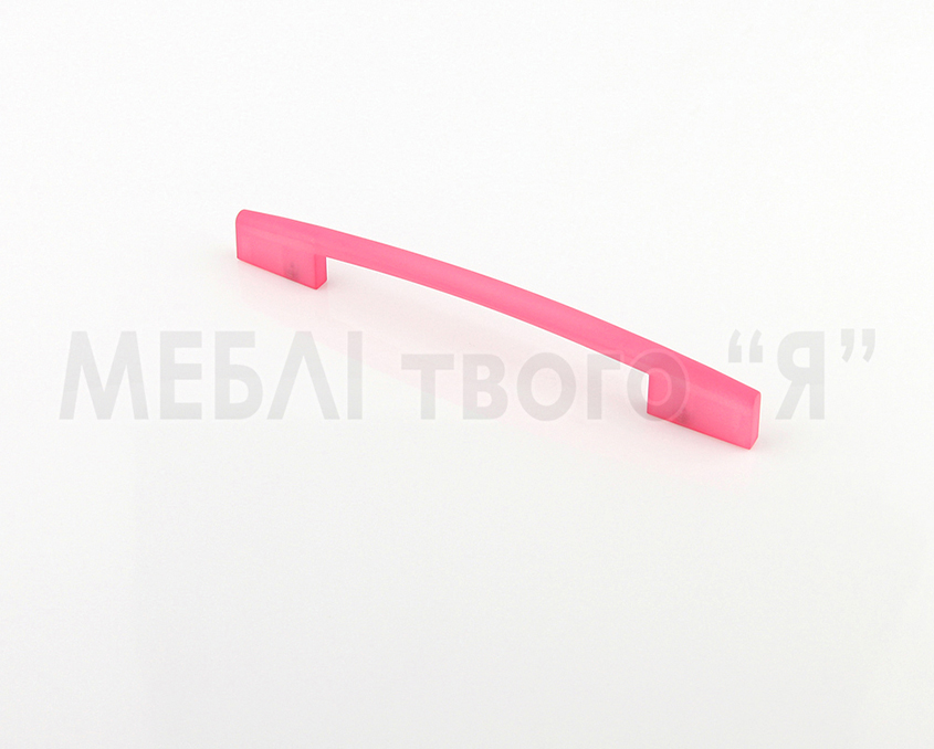 Мебельная ручка Poliplast РП-19/192 Розовый прозрачный