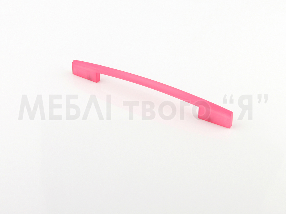 Меблева ручка Poliplast РП-19/192 Рожевий прозорий