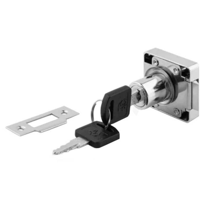 Замок DC врізний із засувкою KL-338-22 (07608)