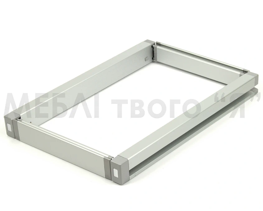 Рамка с регулировкой телескопическая полного выдвижения с дотягом Vibo Elite AT41/55SMAL Серая(11657