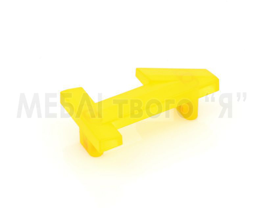 Мебельная ручка Poliplast РП-1 Желтый прозрачный