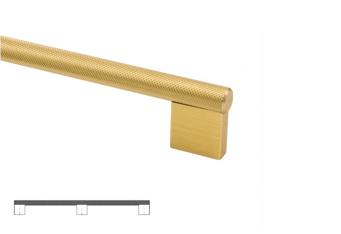 Меблева ручка металева Beslag Design GRAF BIG 370321-11 Латунь