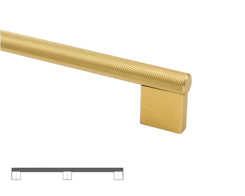 Мебельная ручка металлическая Beslag Design GRAF BIG 370321-11 Латунь