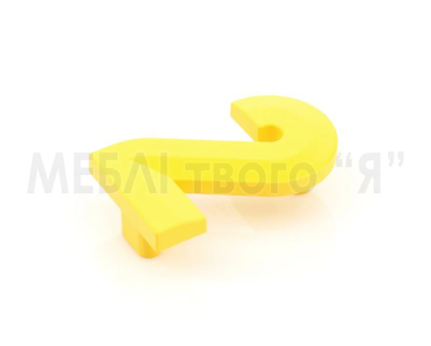 Меблева ручка Poliplast РП-2 Жовтий глянець