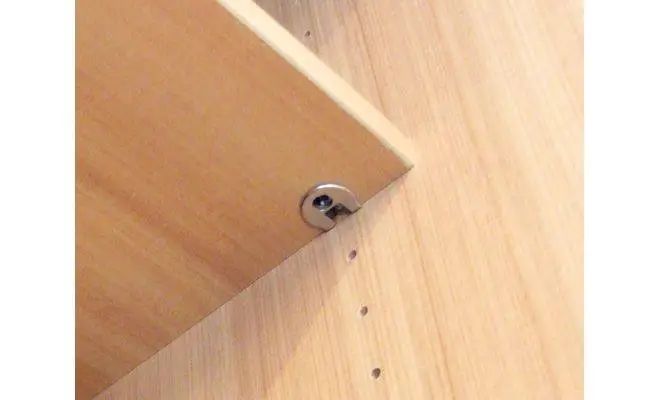 Стяжка  RAFIX  одинарна металева нікельована під ДСП 18 мм - 2