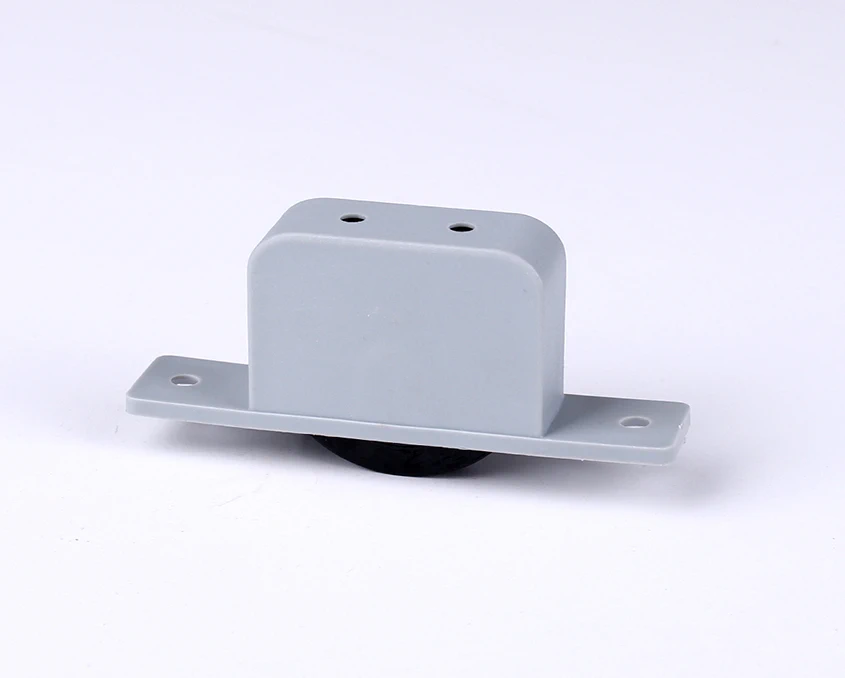 Ролик меблевий врізний OgTM HIDE NYLON D-40мм Сірий - 2