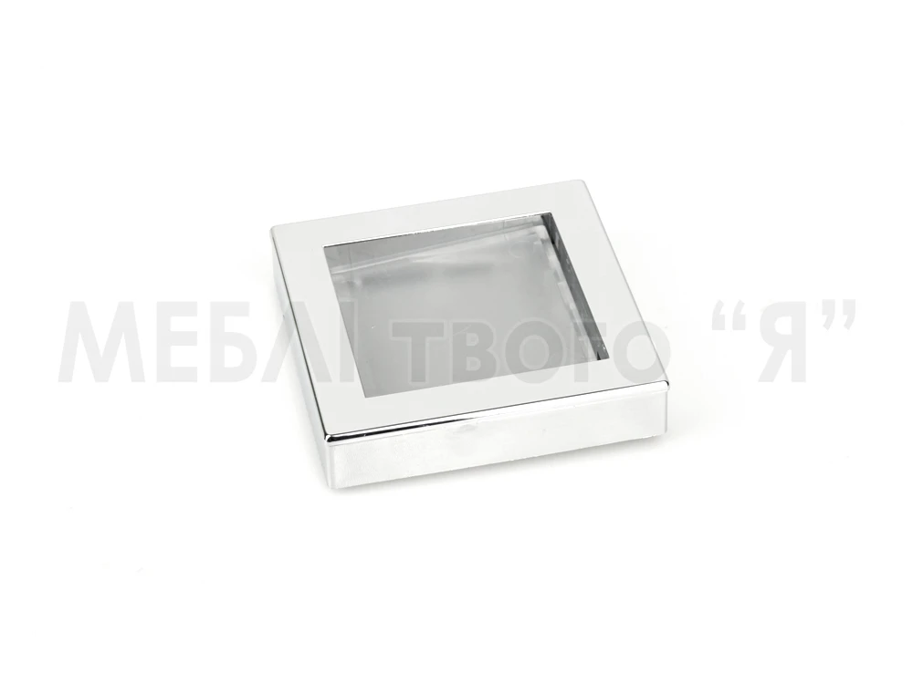 Меблева ручка Poliplast РП-23 Хром/Прозорий