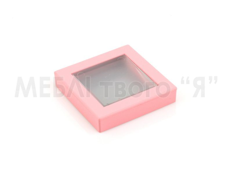 Мебельная ручка Poliplast РП-29 Розовый светлый матовый/Прозрачный