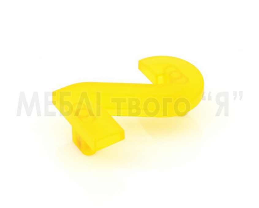 Мебельная ручка Poliplast РП-2 Желтый прозрачный