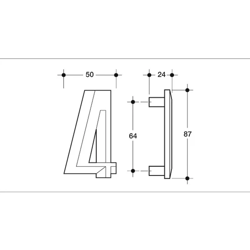 Меблева ручка Poliplast РП-4 Блакитний матовий - 2