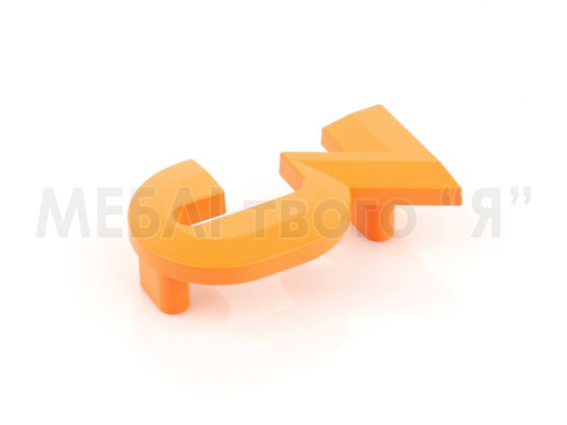 Мебельная ручка Poliplast РП-3 Оранжевый глянец