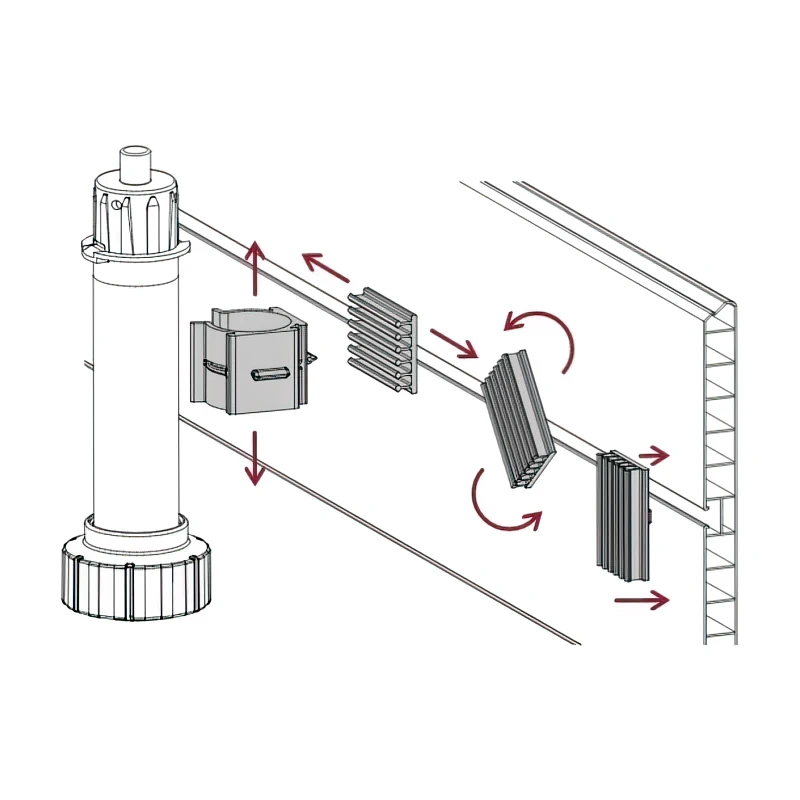 Кліпса Scilm для пластикової ніжки для дерев'яного цоколя Чорний - 2