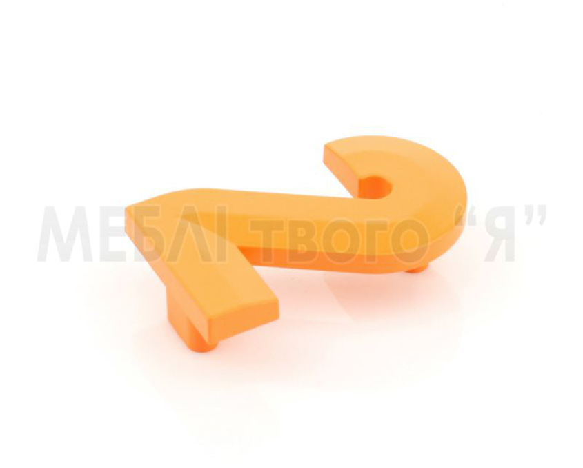 Мебельная ручка Poliplast РП-2 Оранжевый глянец