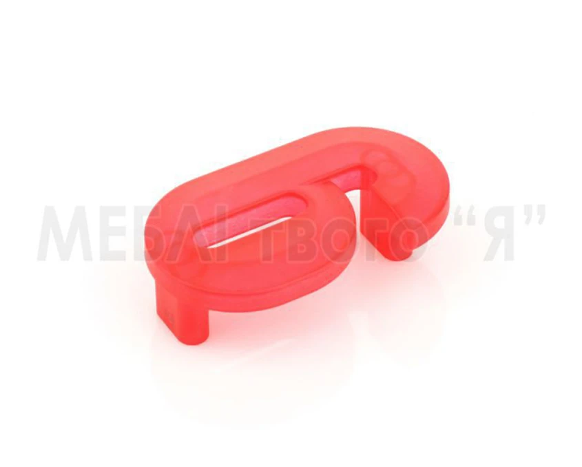 Меблева ручка Poliplast РП-6 Червоний прозорий