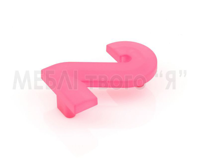 Мебельная ручка Poliplast РП-2 Розовый прозрачный