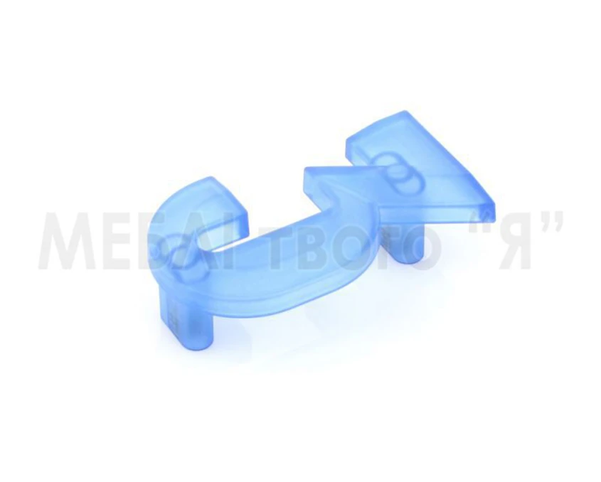 Меблева ручка Poliplast РП-3 Синій прозорий