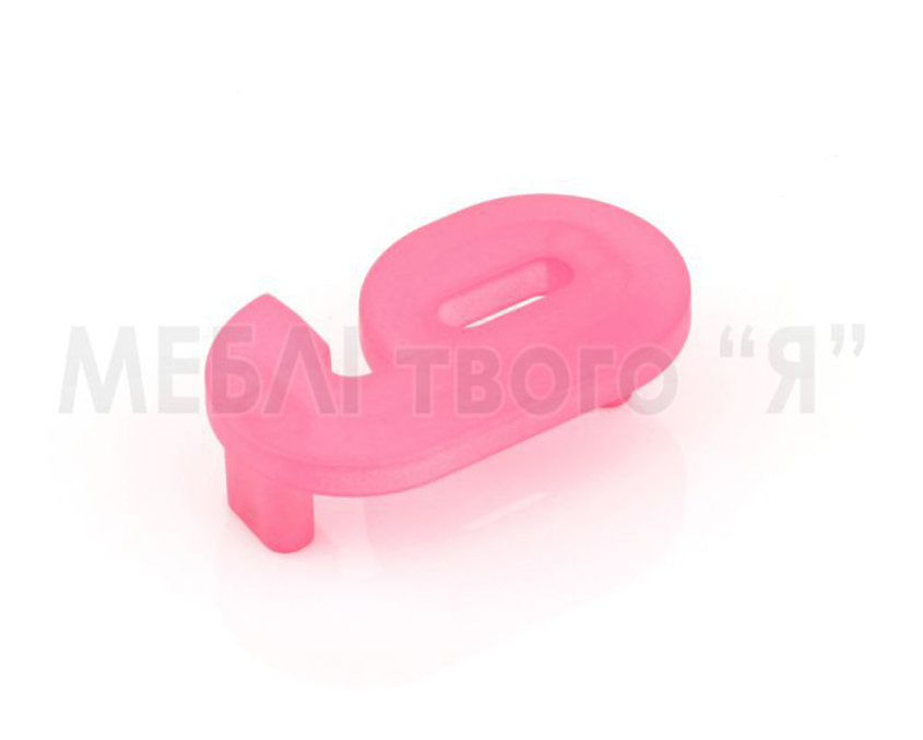 Мебельная ручка Poliplast РП-9 Розовый прозрачный
