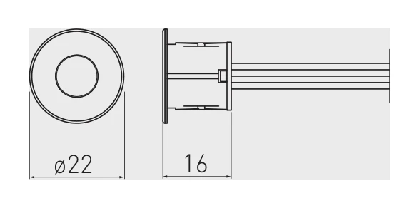 Сенсорный выключатель на касание с диммером GTV AE-WDSB-10DIM 12V Белый - 2