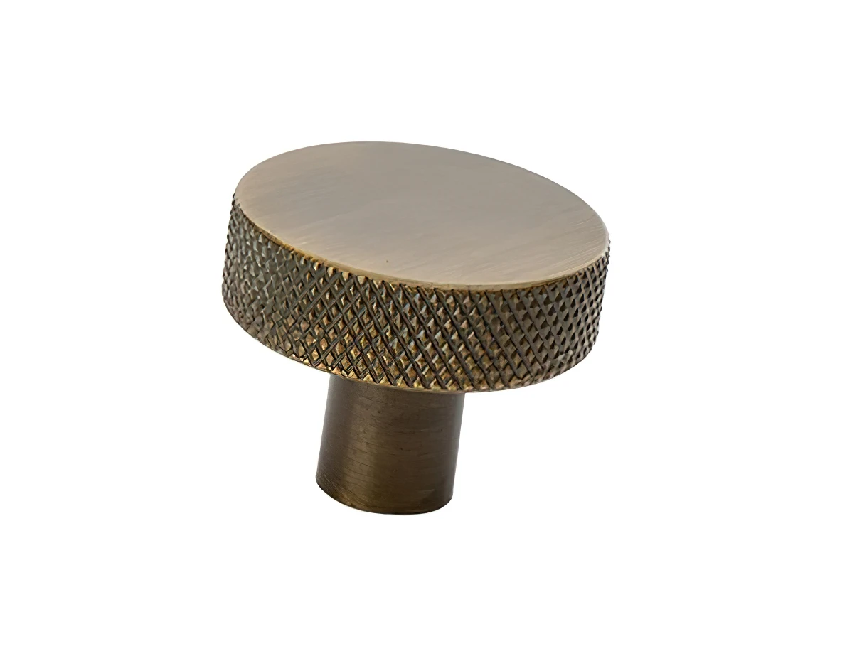 Мебельная ручка металлическая Beslag Design Flat 309163-11 Бронза античная