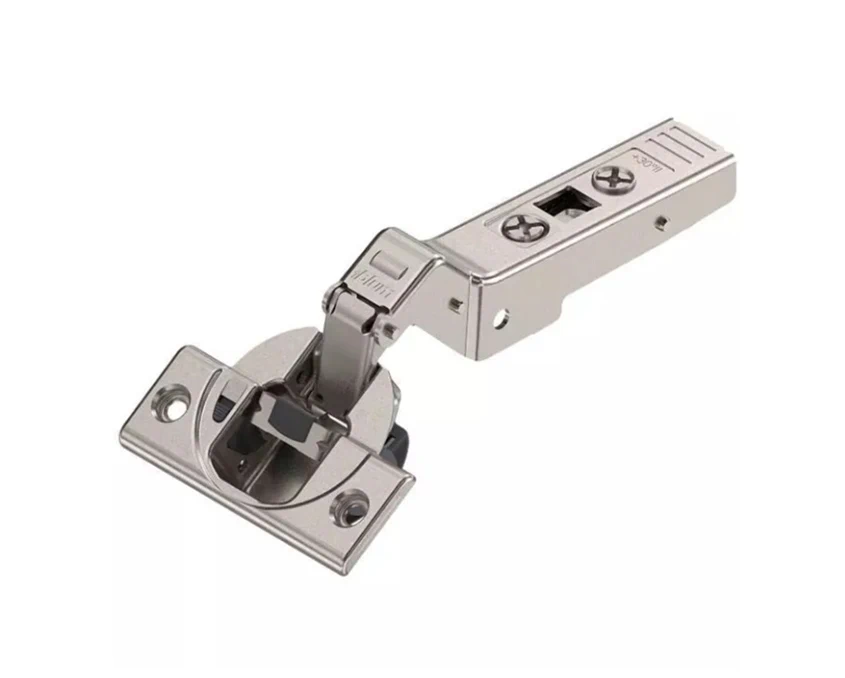 Петля Blum угловая для ДСП +30⁰ накладная с встроенным Blumotion 79B9556 MB30+ V50 NI Никель