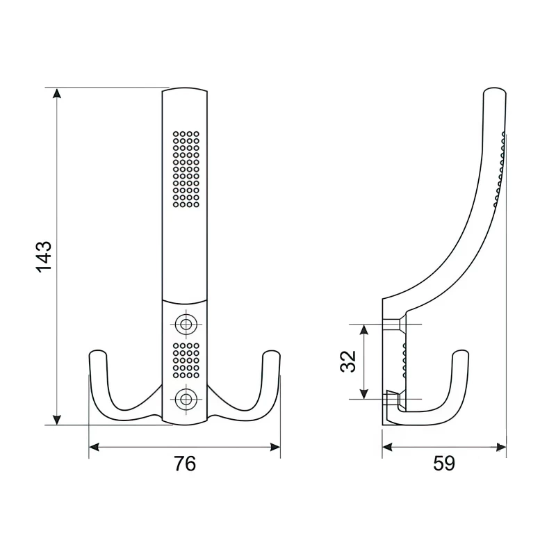Гачок DC DW 355 G 2 великий Хром - 2