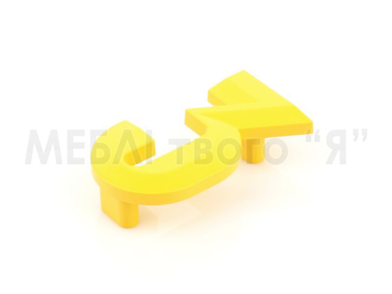 Мебельная ручка Poliplast РП-3 Желтый глянец