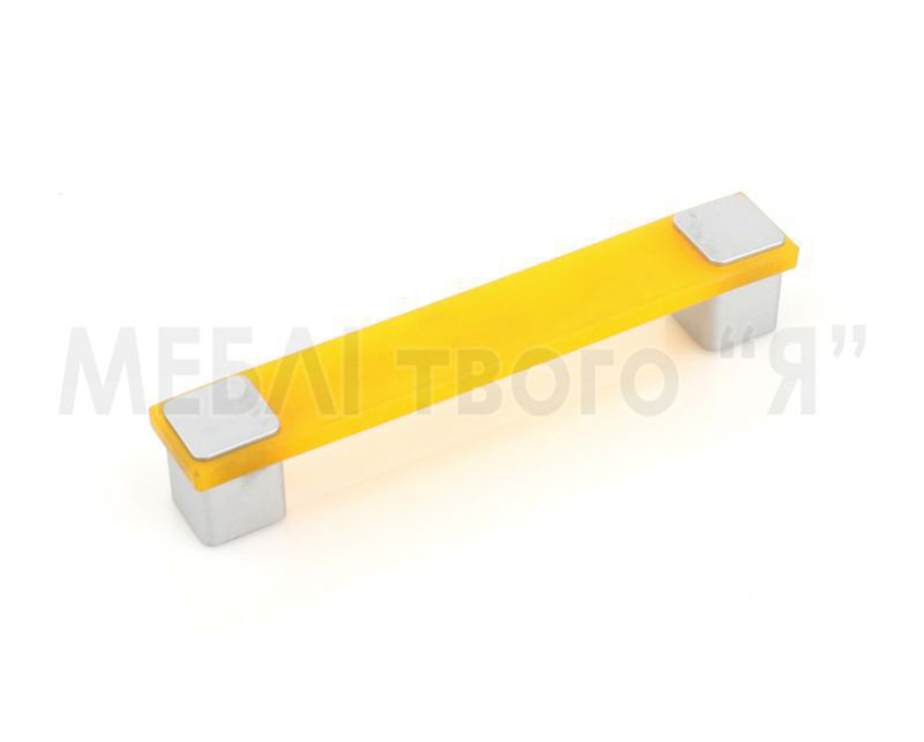 Мебельная ручка Poliplast РП-15/128 мягкая Желтый