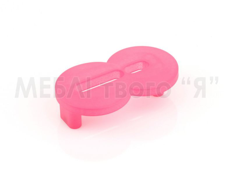 Мебельная ручка Poliplast РП-8 Розовый прозрачный