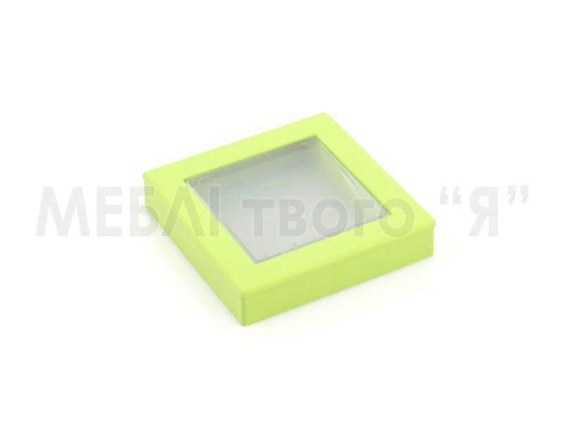 Мебельная ручка Poliplast РП-29 Зеленый светлый матовый/Прозрачный