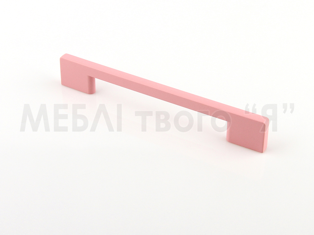 Меблева ручка Poliplast РП-22/128 Рожевий світлий матовий