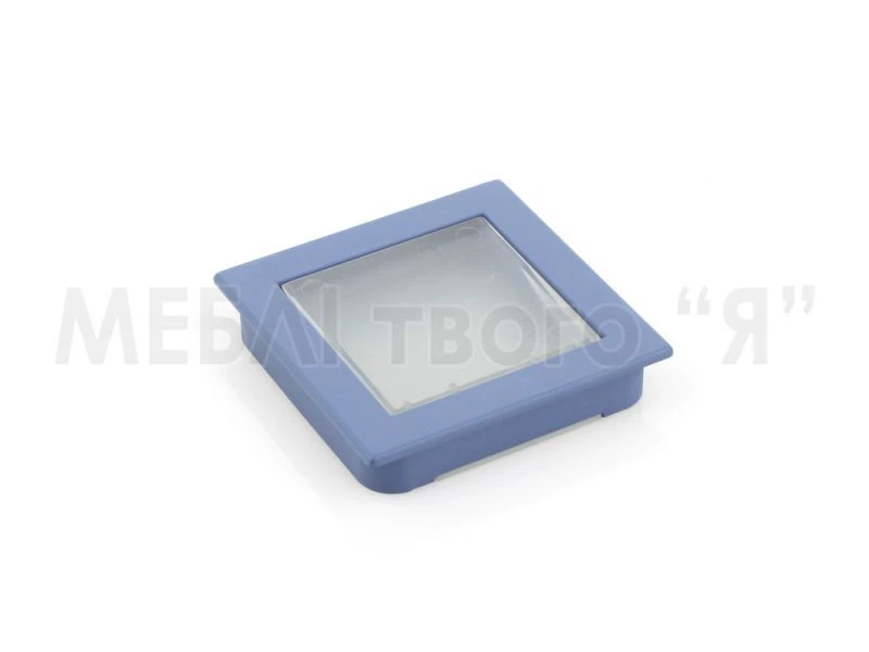 Меблева ручка Poliplast РП-23 Синій матовий/Прозорий