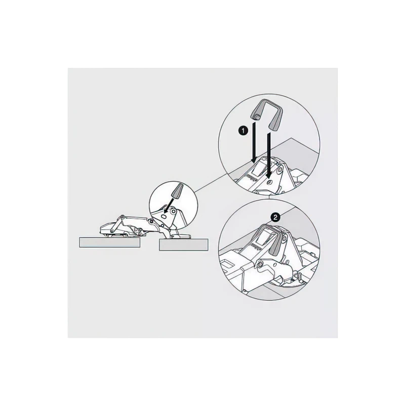 Ограничитель угла открывания для занавесов Blum Clip Top 70T7553 92° 155°/125° Пепелисто-серый - 2