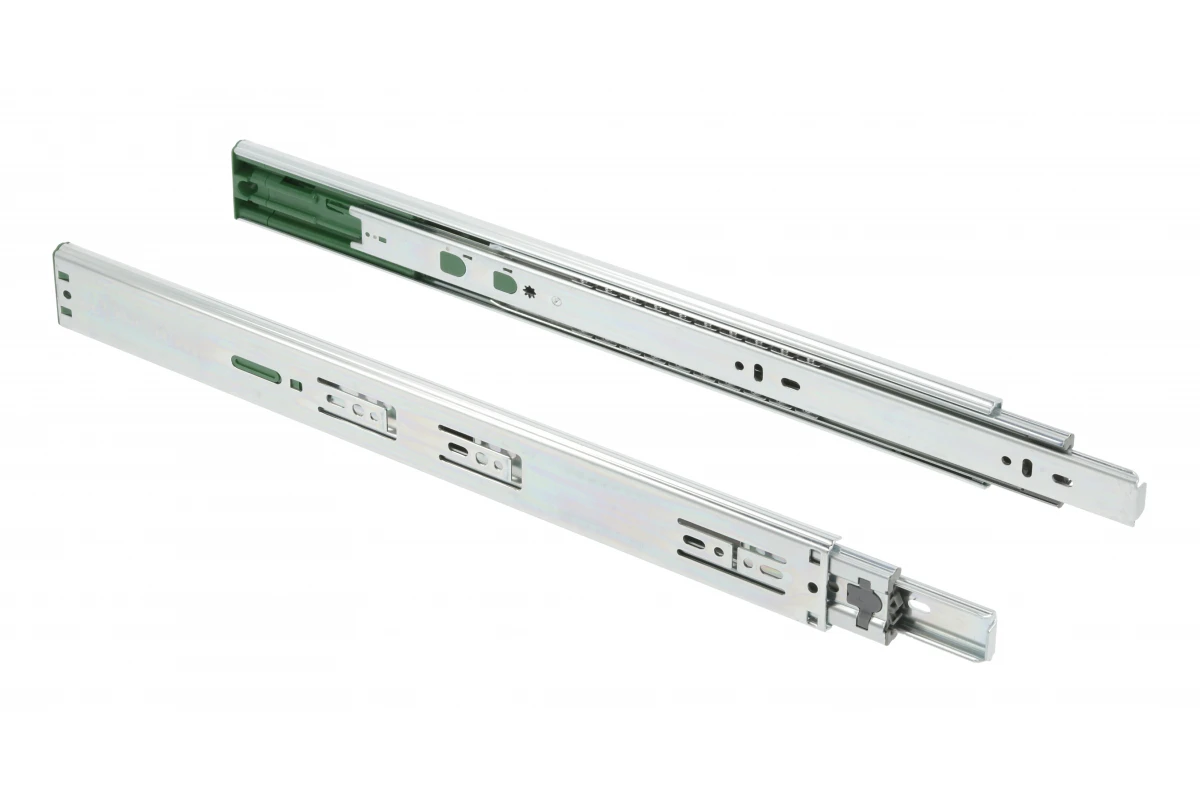 Напрямні GTV кулькові Push to open + SOFT CLOSE PK-L-P2O-H45-350 350мм 1,5мм Нікель